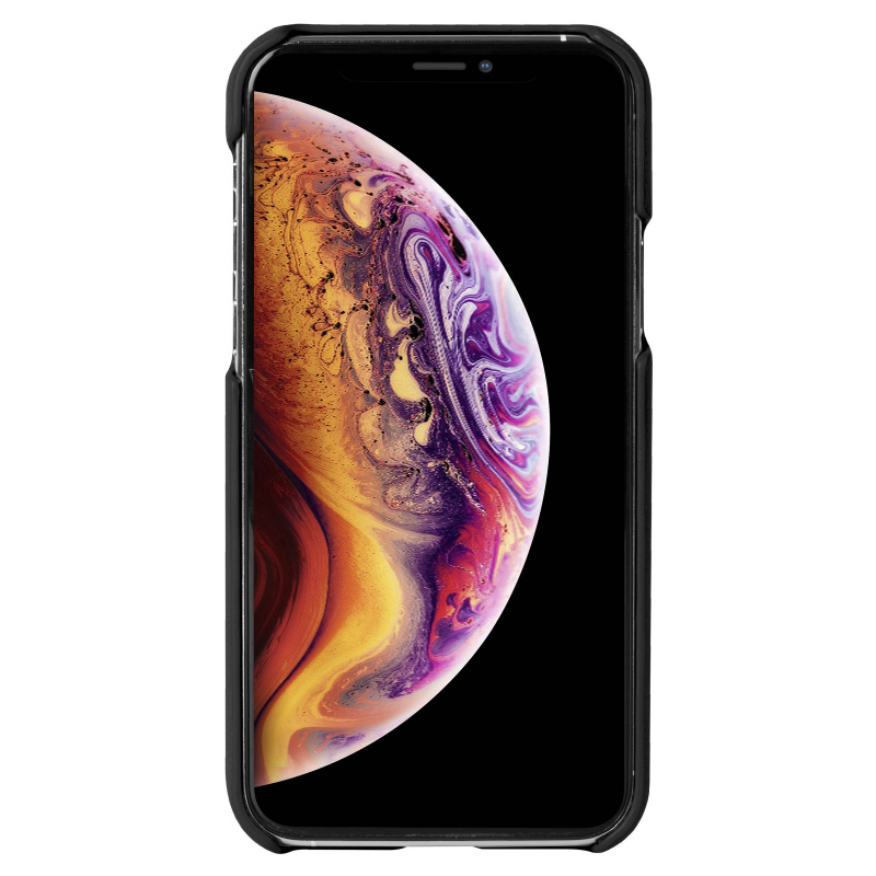 Krusell - iPhone 11 Pro Max Sunne 2-Card Case-真皮皮套 復古黑色(KSE-61797)