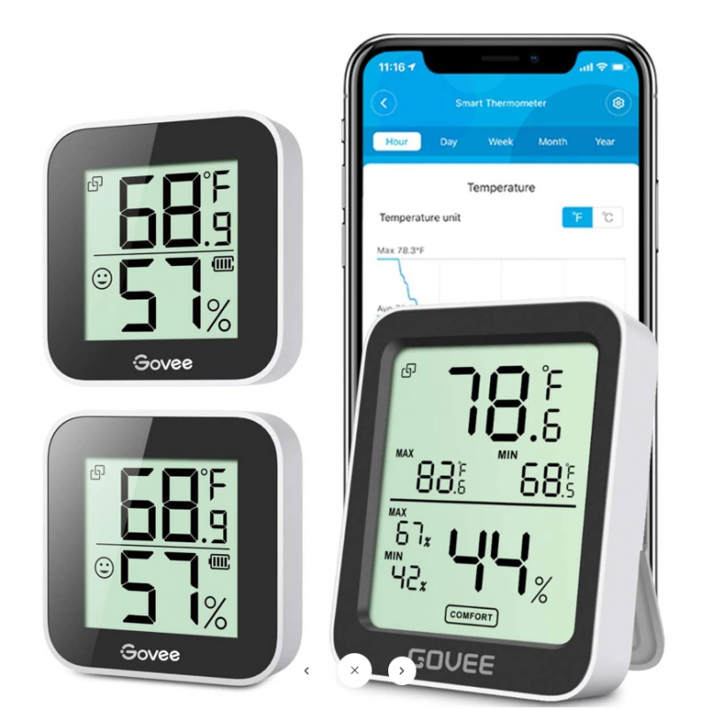 Govee Bluetooth Hygrometer Thermometer 藍牙濕度及溫度計 H5075