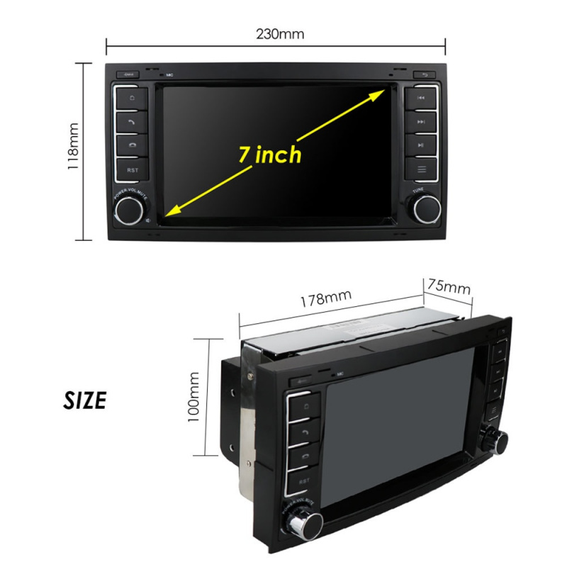 Hizpo 7 android car radio multimedia gps for vw volkswagen touareg