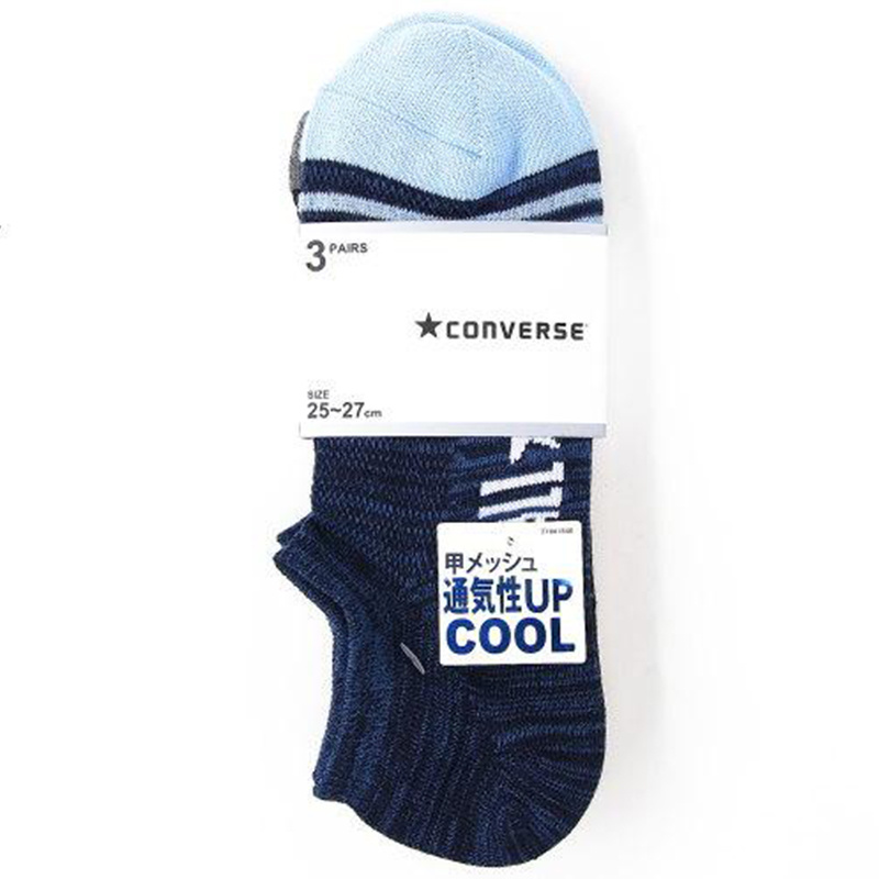 日版 Converse 3對裝運動襪(213) 25~27cm【市集世界 - 日本市集】