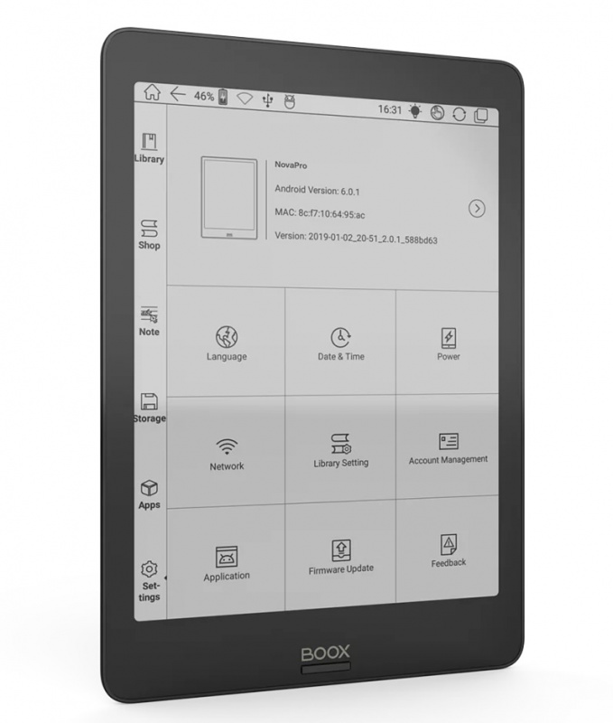 BOOX Nova Pro 7.8'' 四核1.6 處理器 Android 6.0