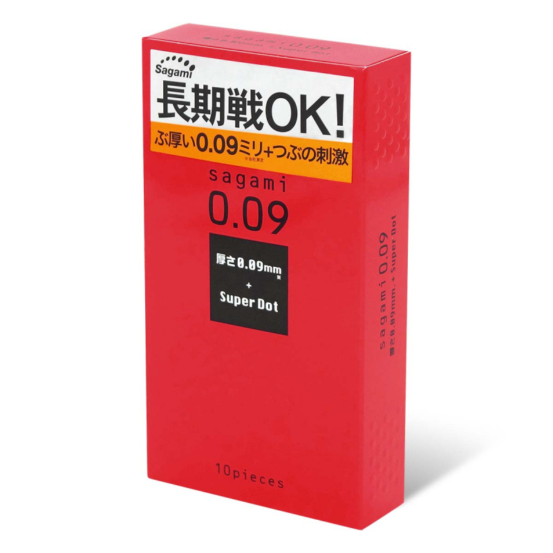 日本相模Sagami 0.09持久凸點安全套（10片裝）