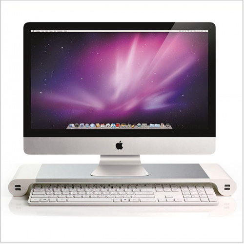 JK Lifestyle - iMac台式電腦液晶顯示器增高架底座托架多功能桌面支架充電