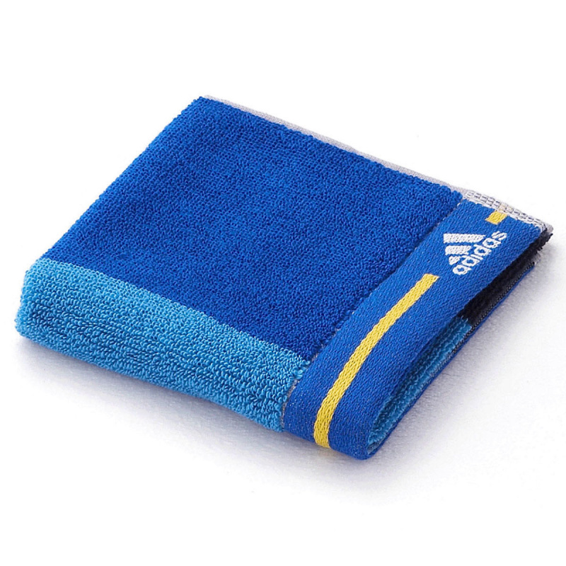 日版Adidas Tri-tone 藍色 抗菌防臭 運動純棉手帕毛巾 (386)【市集世界 - 日本市集】