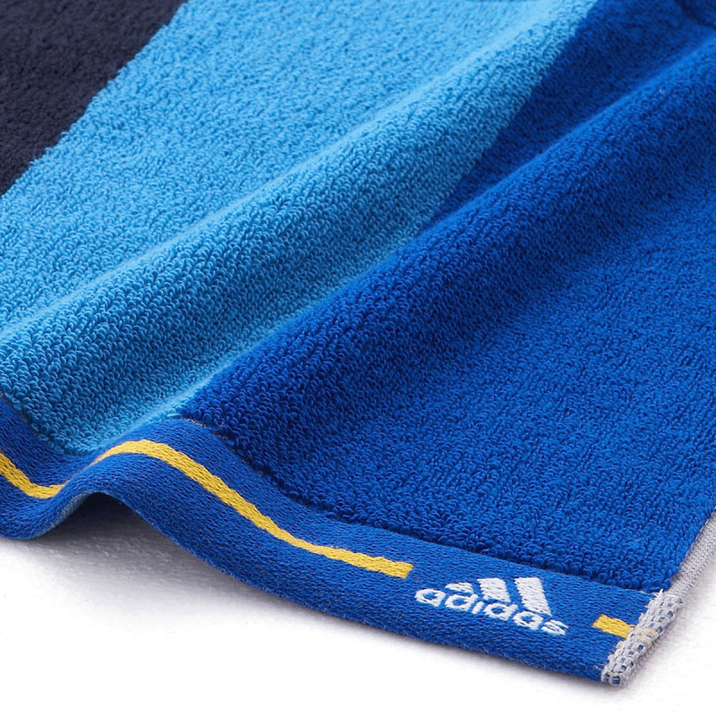 日版Adidas Tri-tone 藍色 抗菌防臭 運動純棉手帕毛巾 (386)【市集世界 - 日本市集】
