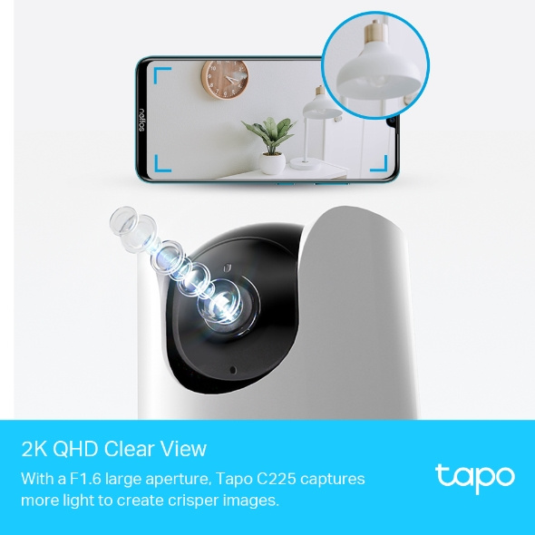 TP-Link Tapo C225 旋轉式AI 家庭防護 / Wi-Fi 網路攝影機