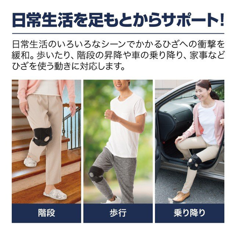 日本Dr.PRO 減壓護膝(男女適用-右腳用)【市集世界 - 日本市集】
