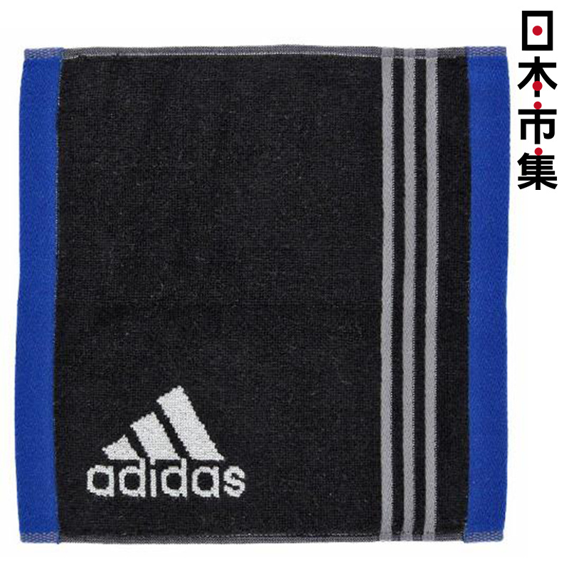 日版 Adidas【黑色】運動方巾(153) 25x25cm【市集世界 - 日本市集】