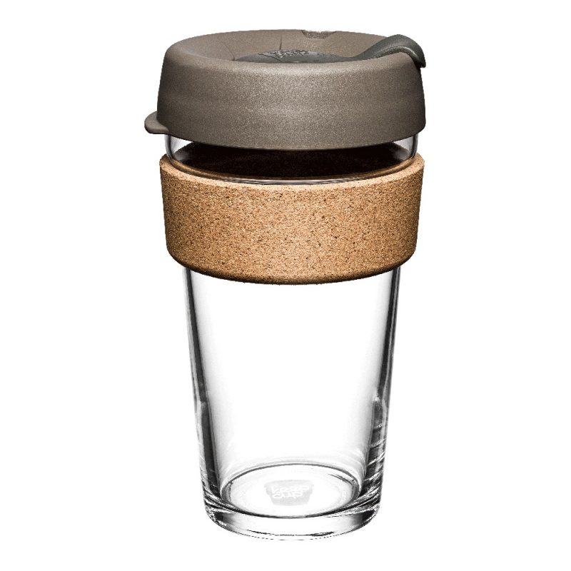 KeepCup Brew Cork 軟木條鋼化玻璃外帶杯 L / 16oz / 454ml（澳洲製造）
