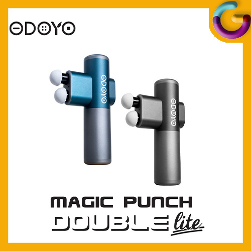 ODOYO Magic Punch Double Lite 雙頭隨身按摩槍 [黑灰/藍灰]