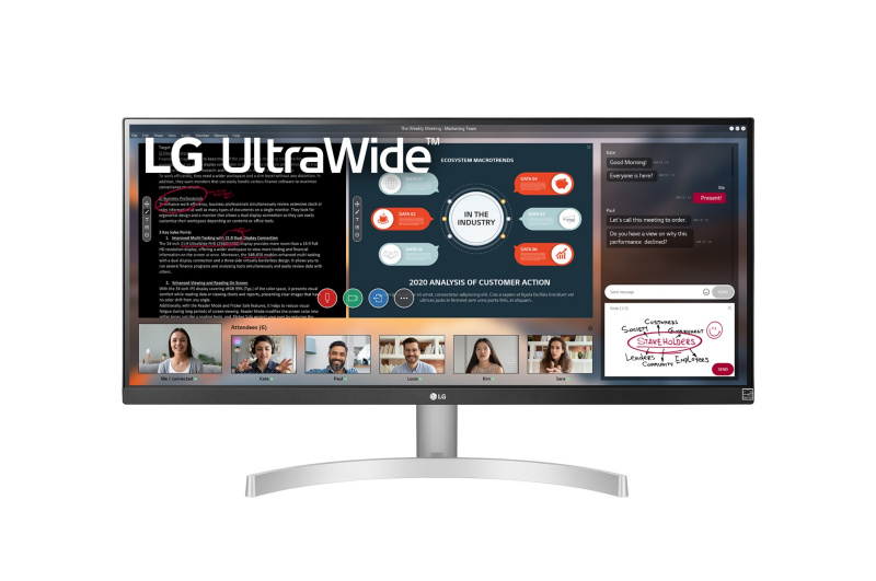 LG 29 吋 21:9 UltraWide™ 全高清顯示器 29WN600-W