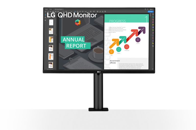 LG 27吋 Ergo 系列 QHD IPS 顯示器 27QN880