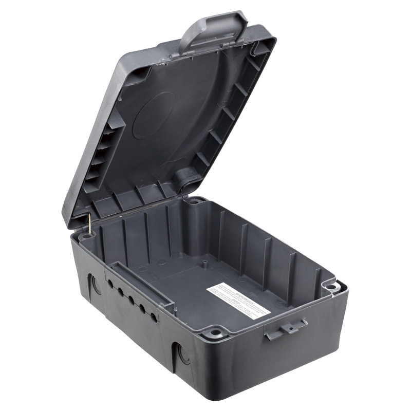 英國Masterplug - IP54防塵防水電線拖板收納盒 深灰色 WBX-MP 可放戶外使用