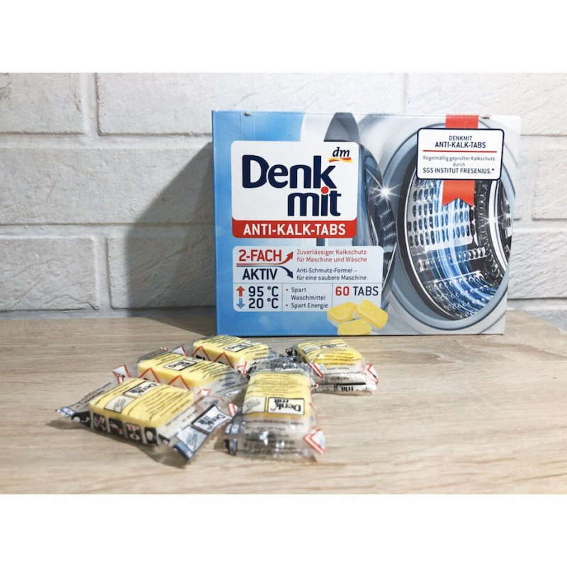 德國Denkmit洗衣機槽強力清潔片(60片裝)