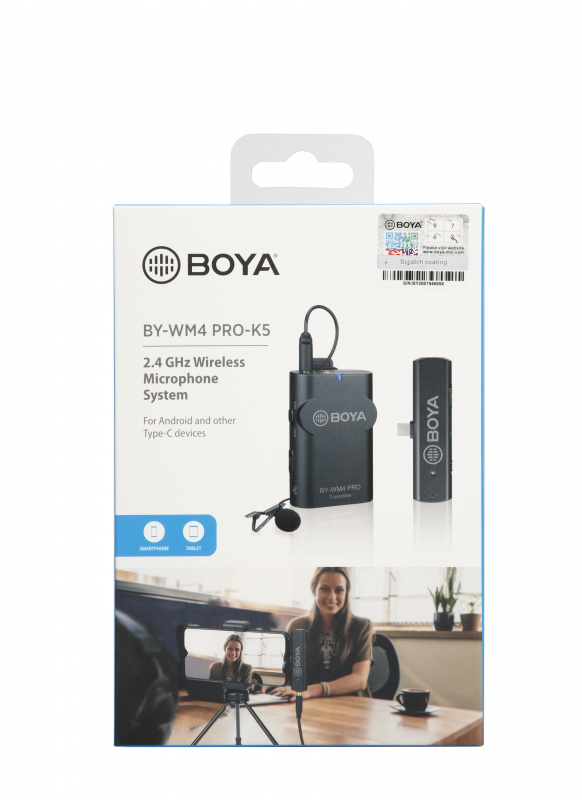 Boya BY-WM4 Pro-K5 一拖一無線麥克風系統 (USB-C)