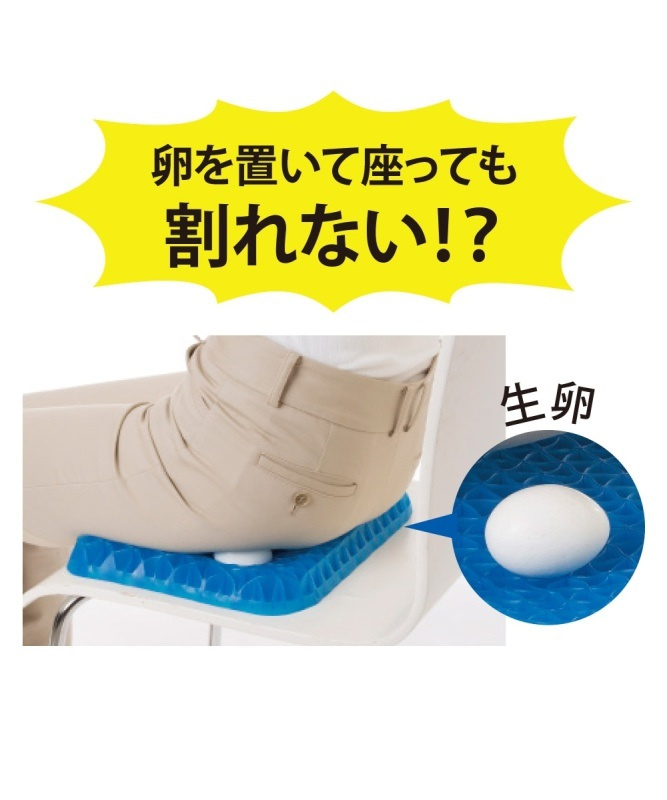 日本 NEEDS LABO 人體工學矽膠矯姿涼感坐墊 (L Size)