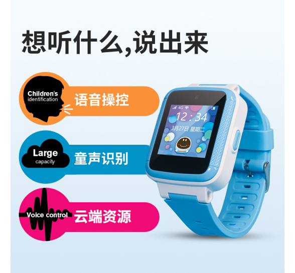 科大訊飛TYW4+兒童手錶中國移動4G電話手錶