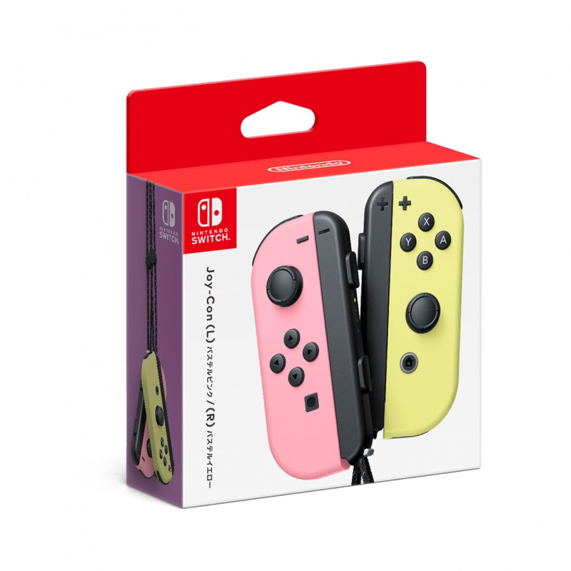 Price網購 Switch JoyCon 手掣套裝 (淡粉紅/ 淡黃)