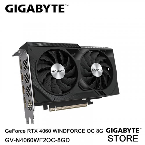 GIGABYTE GeForce RTX™ 4060 WINDFORCE OC 8G 顯示咭