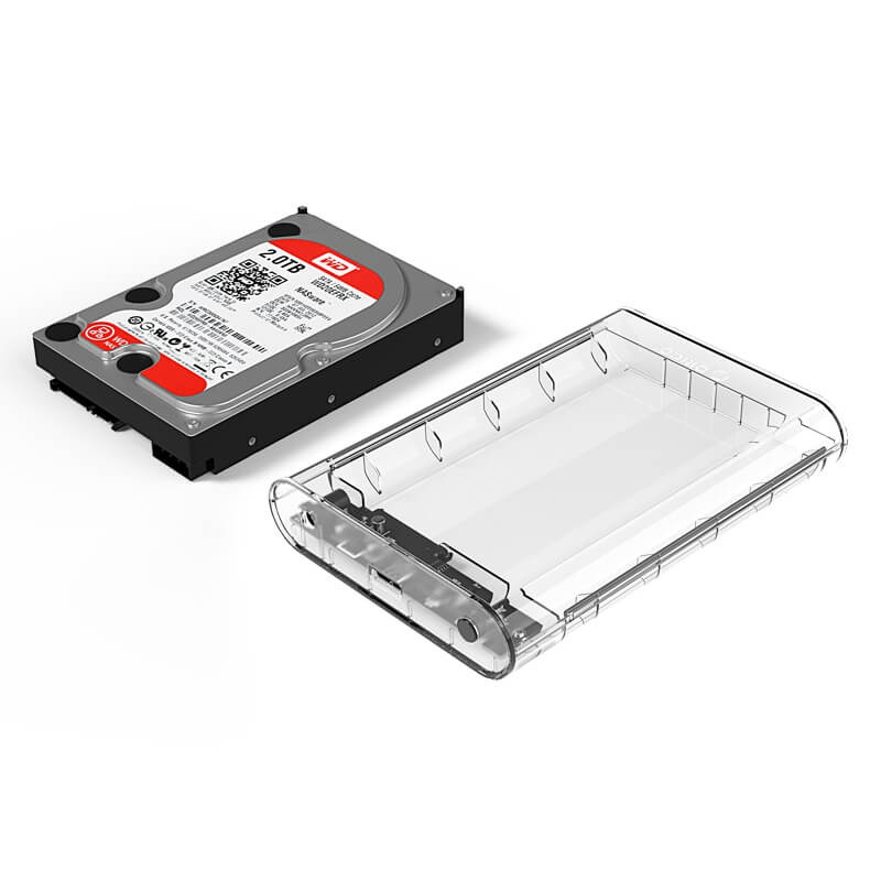 ORICO 3.5 inch Toolfree Transparent External Hard Drive Enclosure [3139U3]