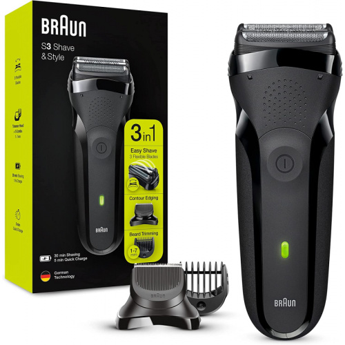 Braun S3 300BT Shave & Style 電動鬚刨  [黑色]