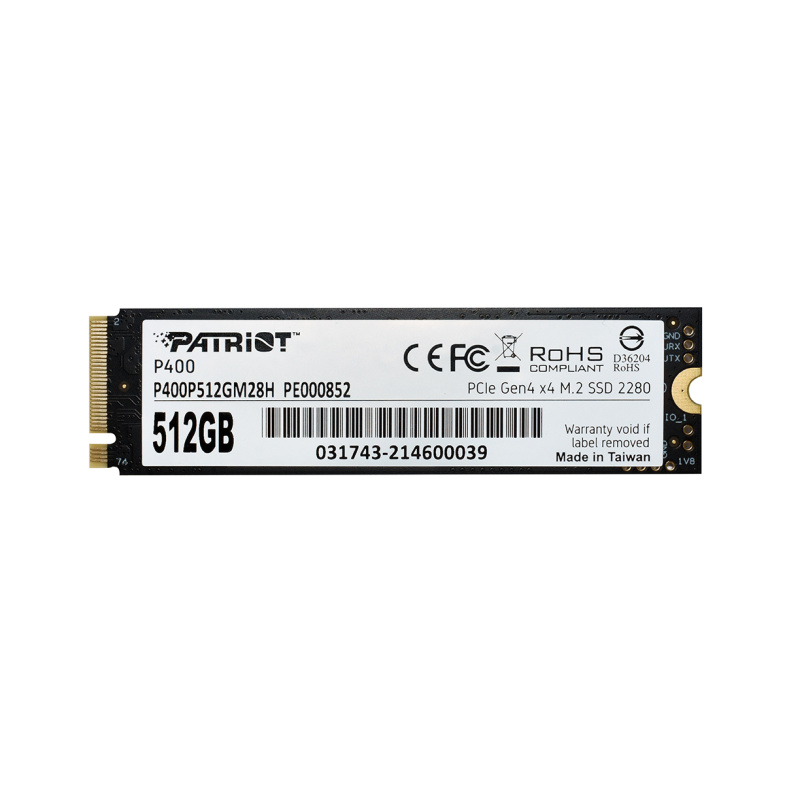 PATRIOT P400 512GB PCIe Gen 4 x4 M.2 SSD (P400P512GM28H) [現金優惠 $358 ...