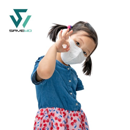 SAVEWO 救世 3DMEOW FOR KIDS 立體喵 兒童防護口罩 (30片獨立包裝/盒) - (白色/粉色/藍色/混色)