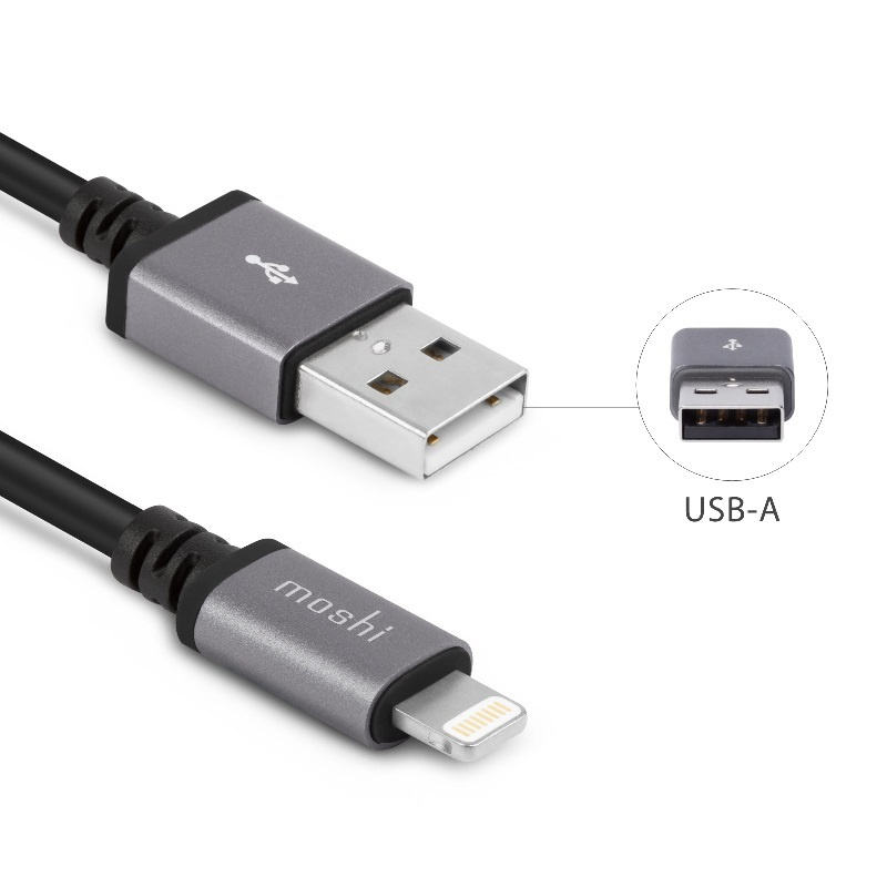 Moshi USB Cable with Lightning Connector - 3m (Black)【香港行貨保養】