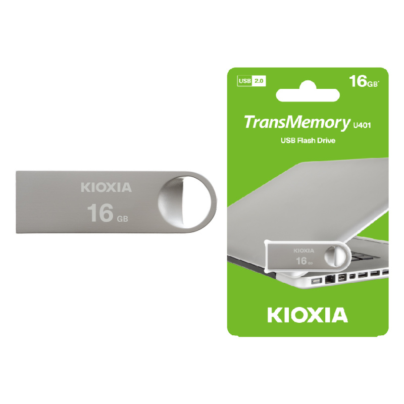 KIOXIA TransMemory U401 迷你金屬外殼 USB2.0 手指 16/32/64GB 日本芯片 原東芝