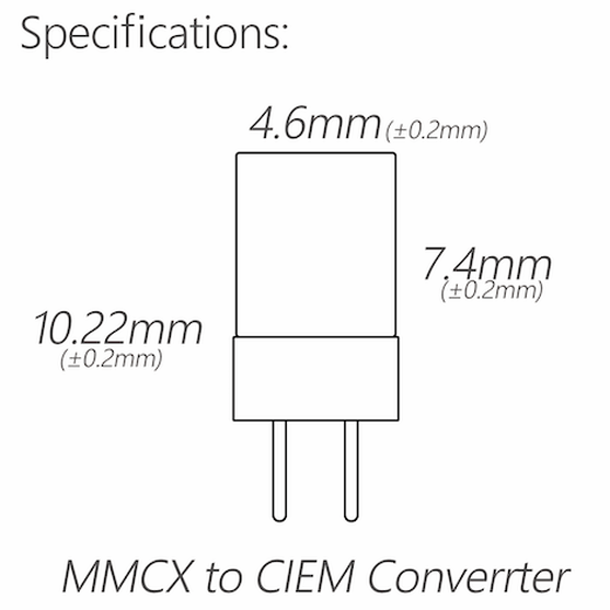 OE Audio Adapter 插頭轉換器（mmcx to 2pin / 2pin to mmcx）