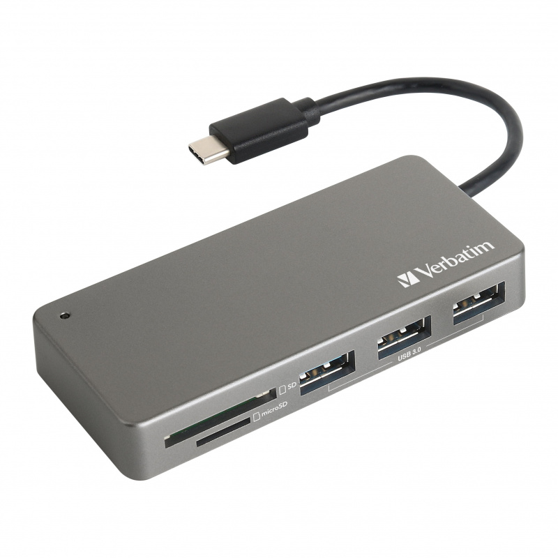 Verbatim USB-C 3.1 Hub/Car Reader 65679