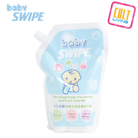 Baby Swipe 奶瓶及蔬果濃縮洗劑 1000mL (補充裝)