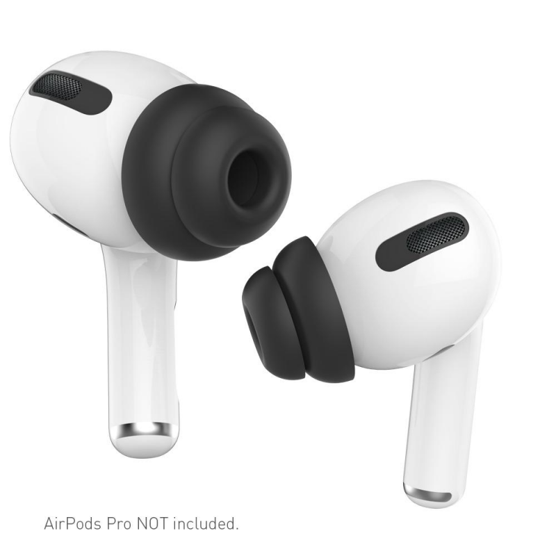 AHASTYLE AirPods Pro 耳塞 雙層隔音加強版入耳式替換耳塞套 [2款包裝][2色][產品不包括圖中耳機]