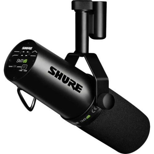 Shure Dynamic Vocal Microphone With Built-in Preamp SM7DB