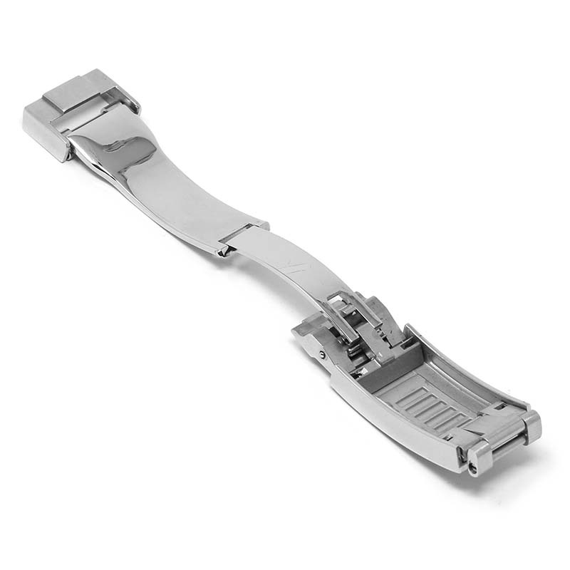 16mm 拋光面不銹鋼 Rolex 滑鎖式代用錶扣 - Strapholic 錶帶工房
