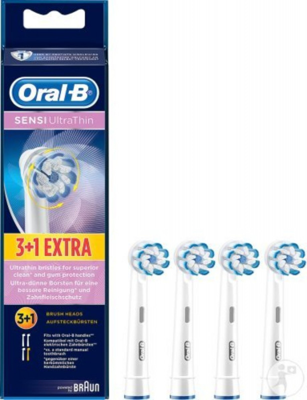 Oral B (4支裝) EB60 電動牙刷替換超細毛護齦刷頭