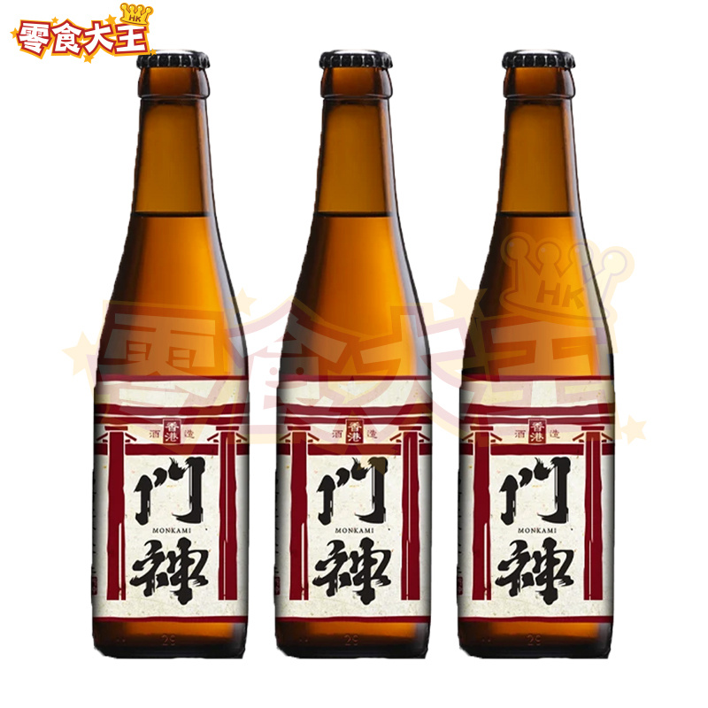 Moozen Brewery Monkami Rice Lager 門神 米釀啤酒 330ml 4.5% ABV (4897074260159 ...