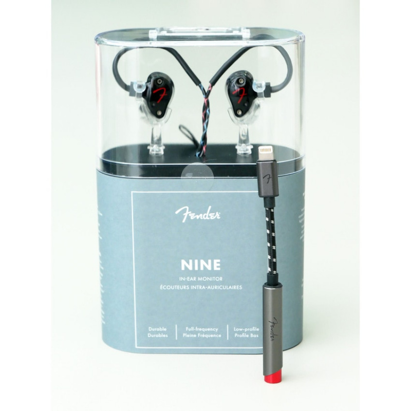 Fender Nine 0 動圈單元 入耳式 有線耳機 + AE1i Lightning DAC iPhone 耳機解碼 bundle [2色]