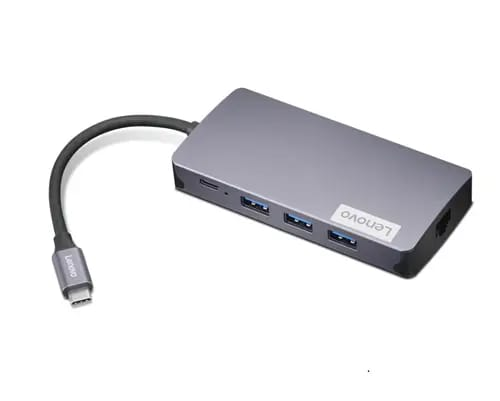 Lenovo 150 USB-C Travel Dock – Adattatore Per Laptop, HDMI, VGA, SD/TF, Carica Pass-Through, Compatibile Con Windows, Mac, IOS
