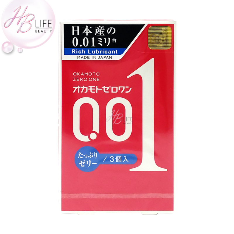日本 岡本0.01 避孕套(3片)(新版)