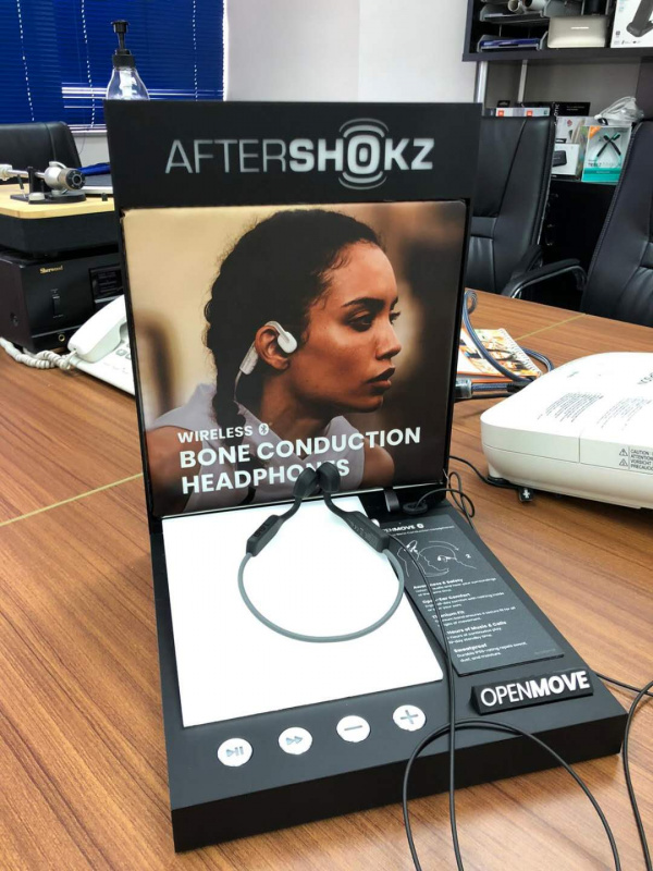 【香港行貨】AfterShokz OpenMove AS660 骨傳導藍牙耳機 (Grey/White)