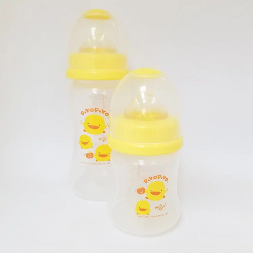 Piyo Piyo 黃色小鴨寬口PP奶瓶組-1+1套裝