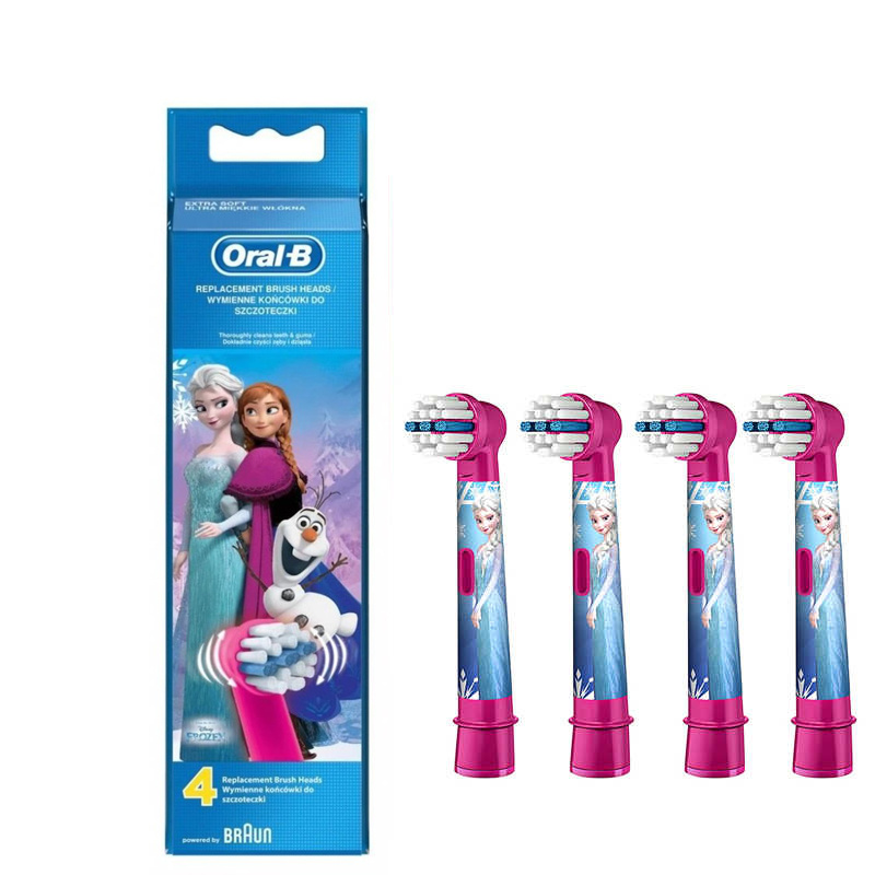 Oral-B - Oral-B EB10-4 Frozen 冰雪奇緣I/II 隨機發 (4支裝) 兒童電動牙刷刷頭