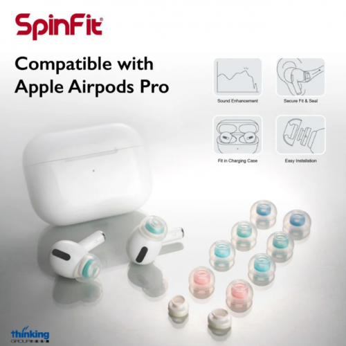 Spinfit CP1025 專利技術AirPods Pro用升級耳膠[5尺寸]