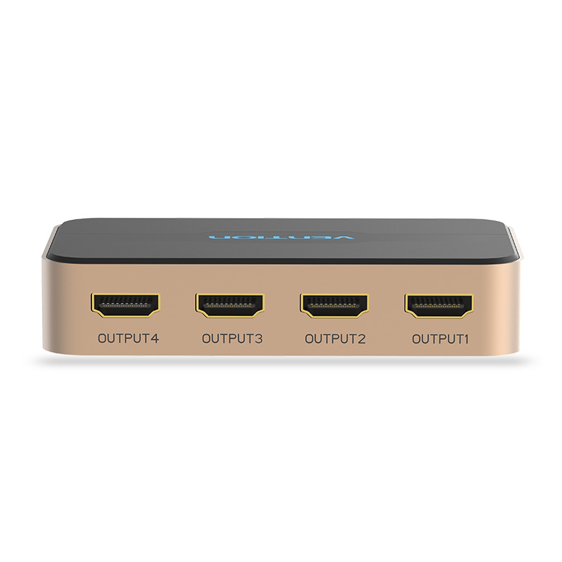 VENTION 1 in 4 Out HDMI Splitter Gold UH-VS1I4O