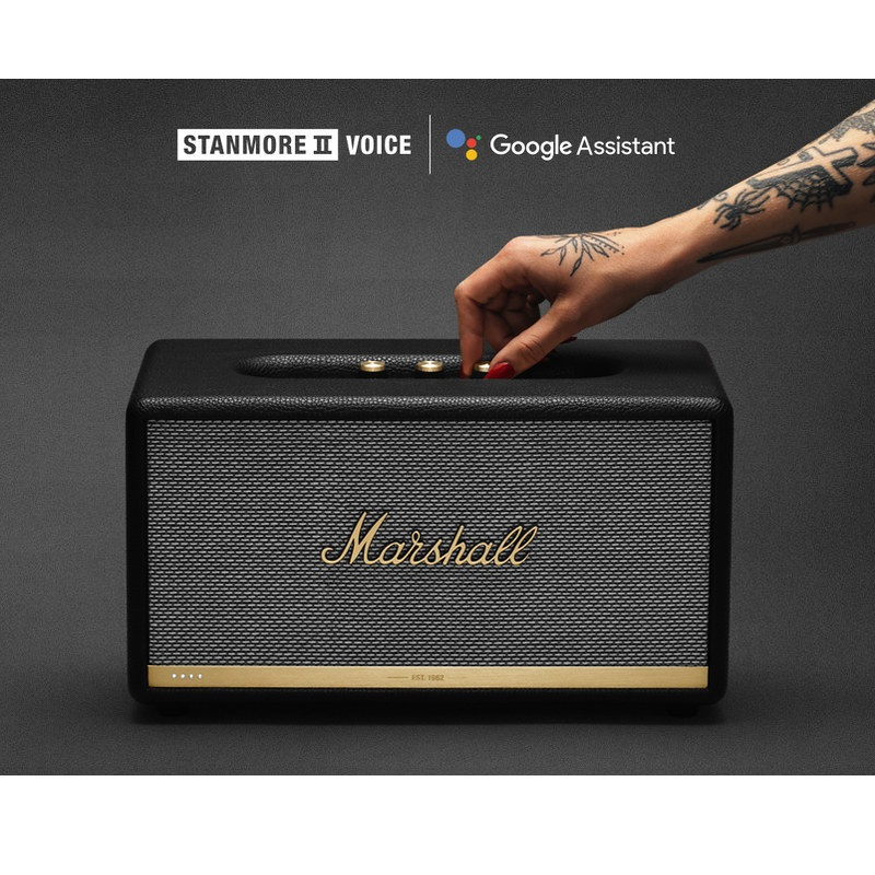 Marshall Stanmore II Voice with the Google Assistant Built-In - BLACK【香港行貨保養】