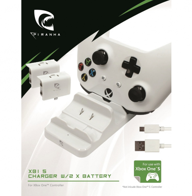 Piranha Xbox One 控制器充電座XB1S + 2 *電池- 百寶站
