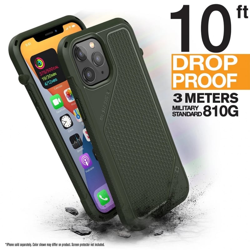 Catalyst Vibe Series For iPhone 12/12 pro/12 pro max - Stealth Black/Army Green