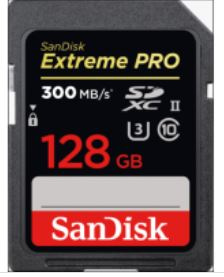 SanDisk Extreme Pro SDXC UHS-II (Class 10) 128GB 300MB/s  【香港行貨保養】