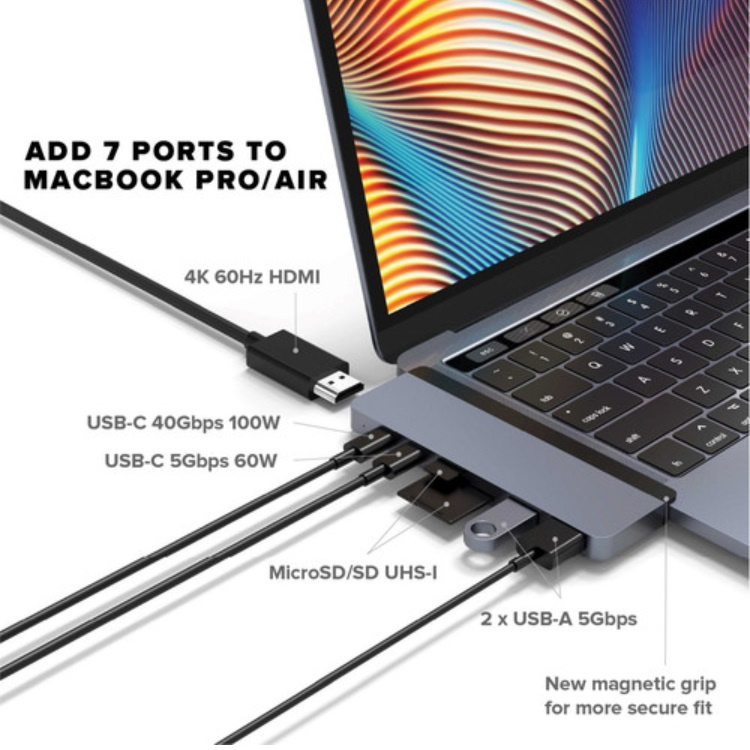 HyperDrive Duo 7-in-2 USB-C Hub for MacBook Pro / Air 【香港行貨保養】